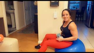 💪 Dumbbell Lat Pullover on Stability Ball | Build a Stronger Back & Core! 🔥