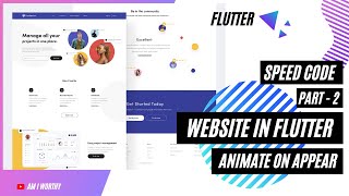 Building a Static Website in Flutter Web | Animate on Scroll | Speed Code | Part - 2