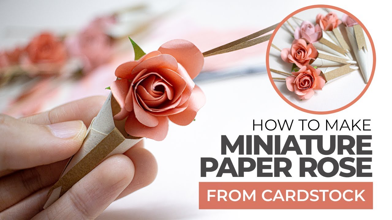 How To Make Miniature Paper Flower Bouquet / Paper Flower / Góc
