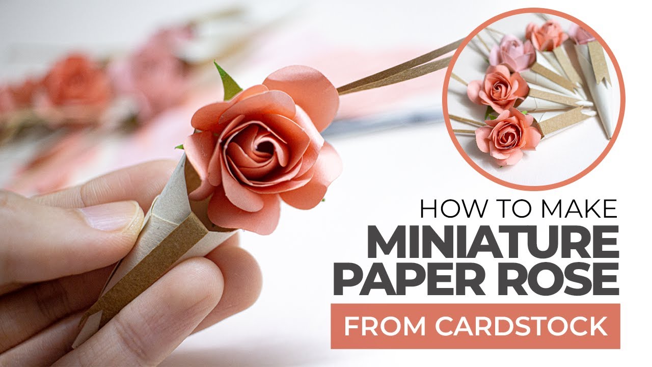 How To Make Miniature Paper Flower Bouquet / Paper Flower / Góc nhỏ  Handmade