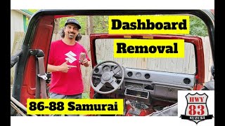 Removing Dashboard from Suzuki Samurai  @Hwy83SUZUKI