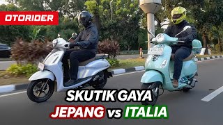 Yamaha Grand Filano Hybrid Connected dan Vespa LX 125 Batik - Group Review | OtoRider