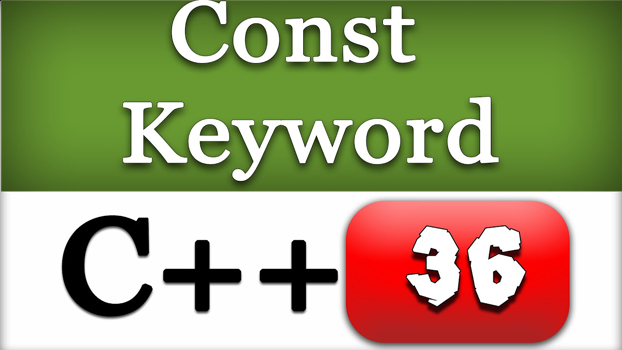 const int คือ  2022 Update  Const Keyword with Functions and Arrays in C++ with Example | CPP Programming Video Tutorial