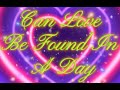 Can love be found in a day