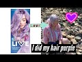 Purple hair with “Schwarzkopf live - lilac pastels” dye