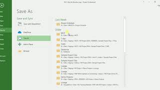 How to save MS Project file (*.mpp) as PDF   طريقة تخزين ملف بروجكت بصيغة