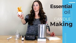 How to Make Essential Oil Candles   Aromatherapy Essential Oil Candle Making DIY