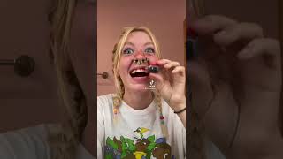 I PUT FOOD COLORING ON MY TEETH | KAYLAMALECC | #shorts