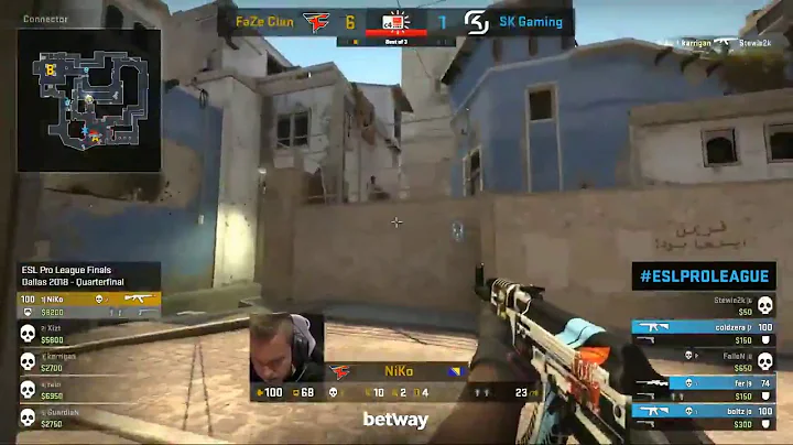 Faze NiKo insane 1v4 clutch