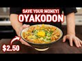 Le bol de riz le moins cher de tous les temps bol de riz japonais au poulet et aux ufs oyakodon