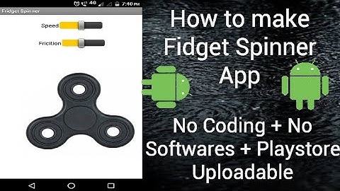 How to make fidget spinner app | android app full tutorial | No coding | No softwares | beginner