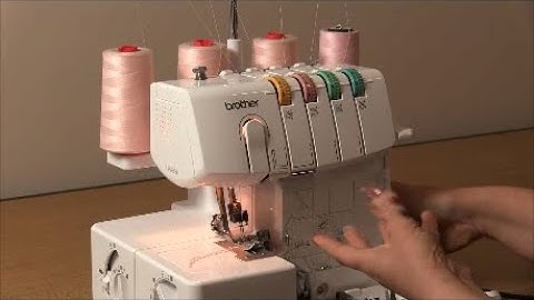 Serger thread break while sewing? A quick way to re-thread just one thread on your overlocker