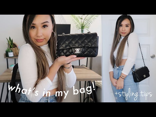 CHANEL Rectangle Mini Flap Bag Review + What Fits Inside - Wantastic Beauty