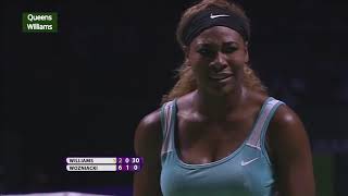 Serena Williams v. Caroline Wozniacki - Singapore 2014 SF Highlights