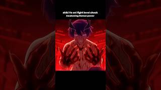 Shiki Vs Oni fight level check Awakening Demon power #demon #anime #edit