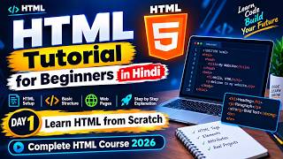 HTML Tutorial for Beginners in Hindi | Day 1 | Learn HTML from Scratch | Complete HTML Course 2026 News