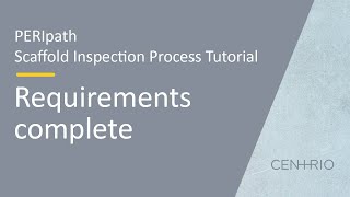 PERIpath Scaffold Inspection process | Requirements complete screenshot 2