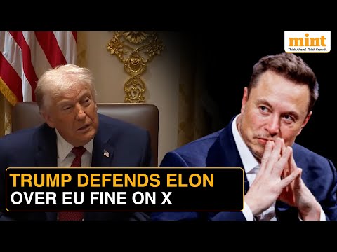 Europe Going In Bad Directions Trump Backs Elon Musk Slams EU S Massive Fine On X 