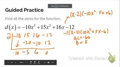 3.4 Zeros of Polynomials