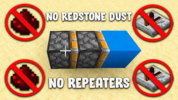 Making Redstone Contraptions WITHOUT Redstone Dust And Repeaters In Minecraft
