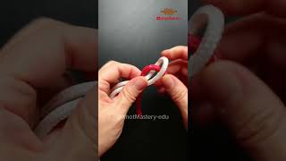 Simple and practical method but  strong knot to connect two ropes #knottrick  #knotskill