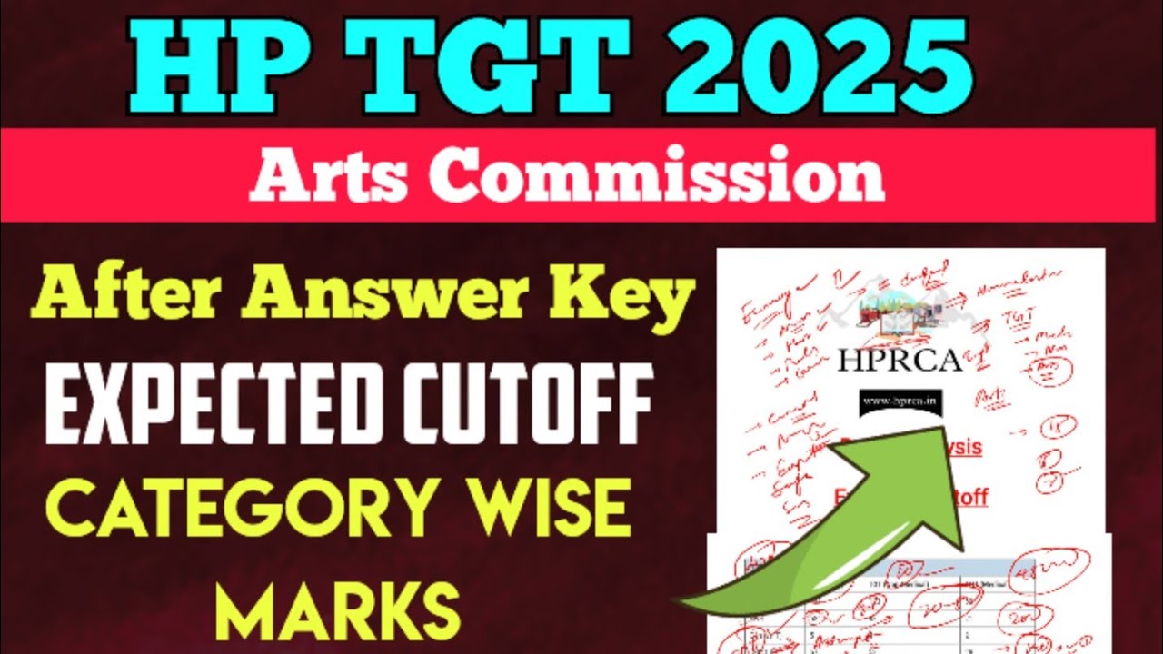 HP TGT ARTS 📢 Expected Cutoff after Answer Key 👉 Safe Attempt 🤔 Objection 🎯 