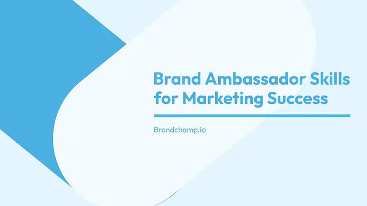 Brand Ambassador Skills For Marketing Success