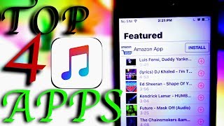 TOP 4 BEST APPS TO LISTEN TO FREE MUSIC ON YOUR iPHONE (OFFLINE MUSIC) | 2017 STREAM MUSIC FREE screenshot 1