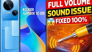 Tecno Spark 10 5G Speaker Issue Fix 🔧 | High Volume Sound Break Problem Solution