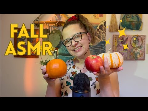 ASMR Fall Triggers and Nostalgic Stories from My Life (pumpkin + apple tapping, cozy rambles)