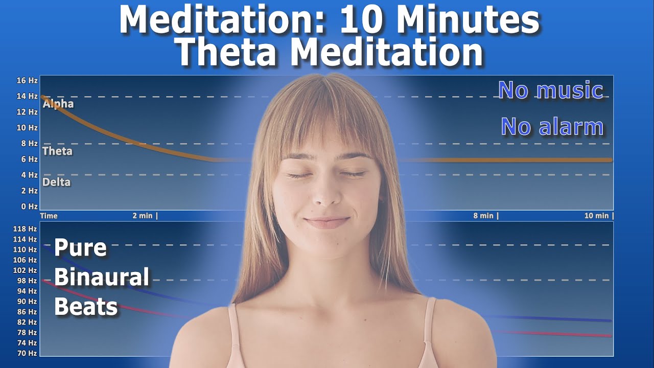 Theta Meditation 10 Minutes 6 Hz theta waves Binaural Beats YouTube