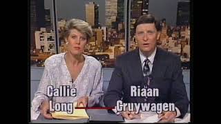 White Referendum South Africa (1992) - Afrikaans TV news - English subtitles