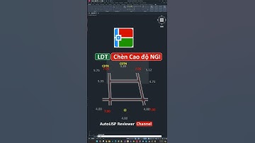 Chèn Cao độ nút giao #NGI Quy hoạch giao thông #LDT #xuhuong #trend | AutoLISP Reviewer