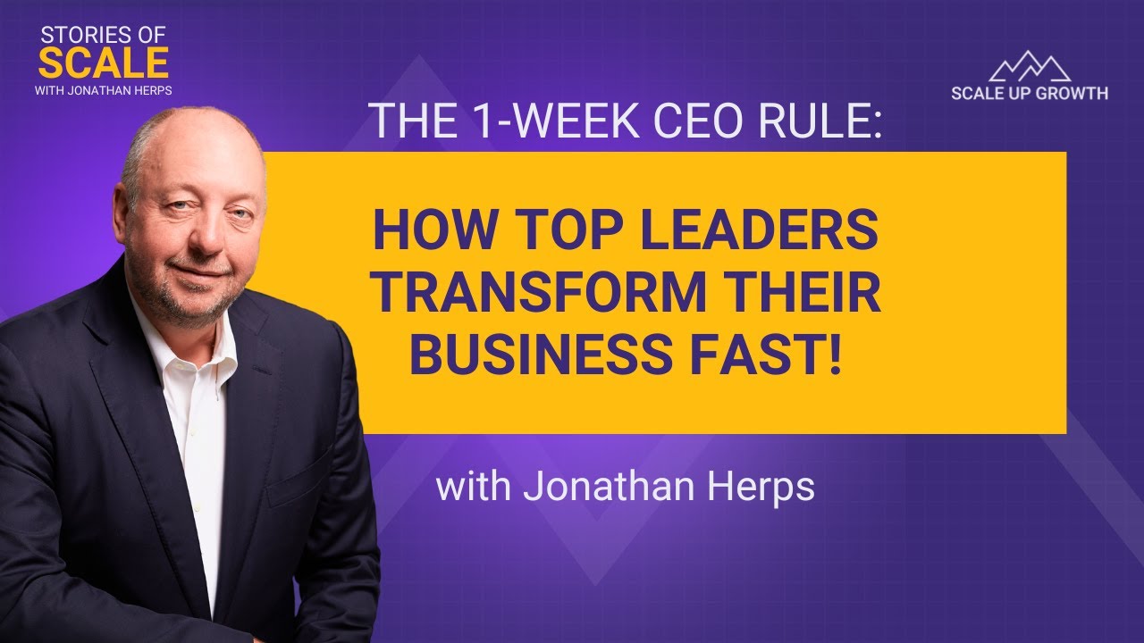 CEO Playbook Ep2: The 1-Week CEO Rule: How Top Leaders Transform Their ...