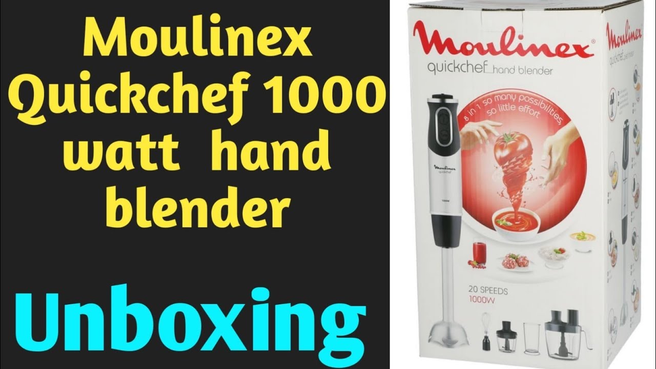 Best Hand Blender | Moulinex Quickchef 1000 Watt | FoodProcessor type  Attachment | GetUpdatedNow - YouTube