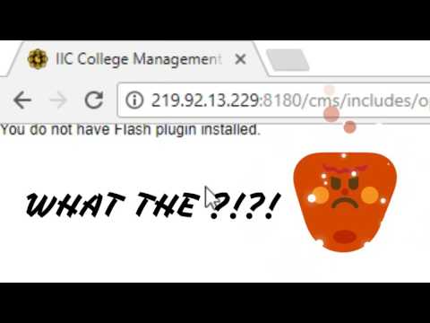 you do not have flash plugin installed (fix) chrome
