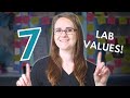 7 lab values you must know for every exam