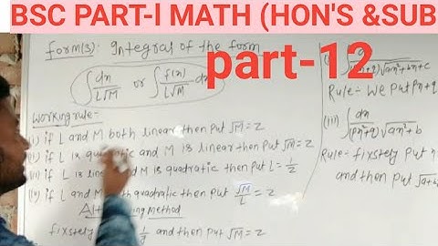 CONCEPT/integration of one upon linear multipled square root linear/quadratic multiple root linear