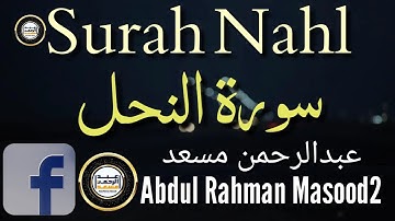 Surah Nahl | Ayat No:52-64 | سورة النحل | القارئ عبدالرحمن مسعد abdulrhman mosad