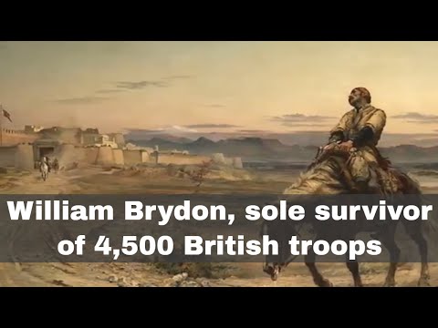 13th January 1842: The sole survivor of 4,500 British soldiers arrives at Jalalabad in Afghanistan