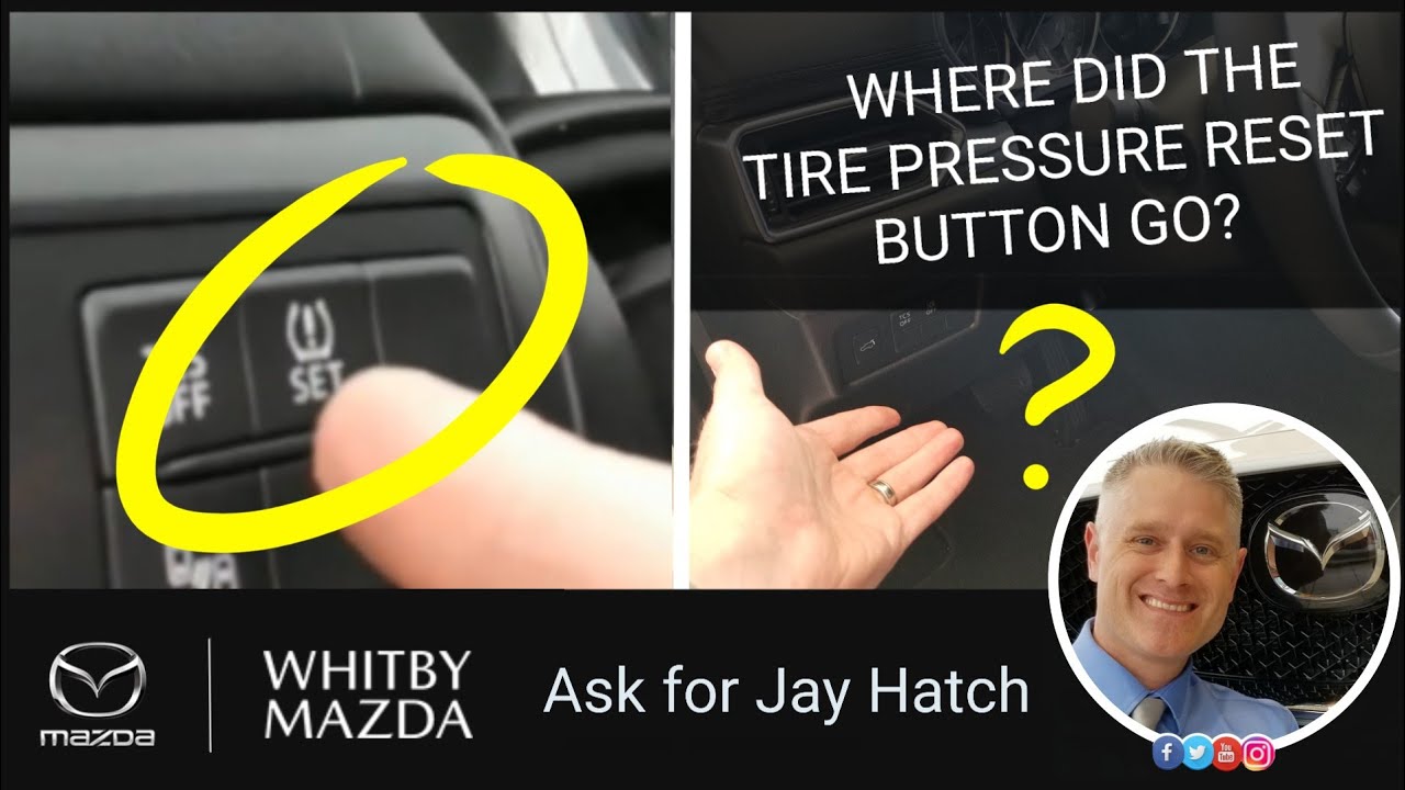 Where is the 2017 and newer CX-5 tire pressure reset button? - YouTube