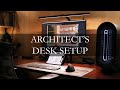 Architects home desk setup