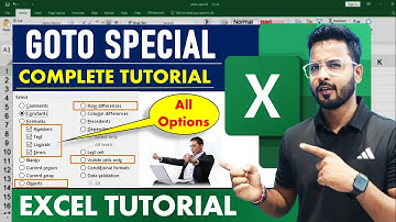 Excel Tutorial For Beginners : Go To Special in Excel | Microsoft Excel