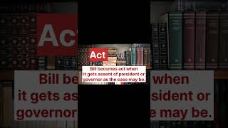 Act, Code and Bill difference@BestInLaw