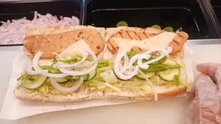 My First Subway sandwiches Footlong &6inches in At breakfast || Pov :you Work at subway
