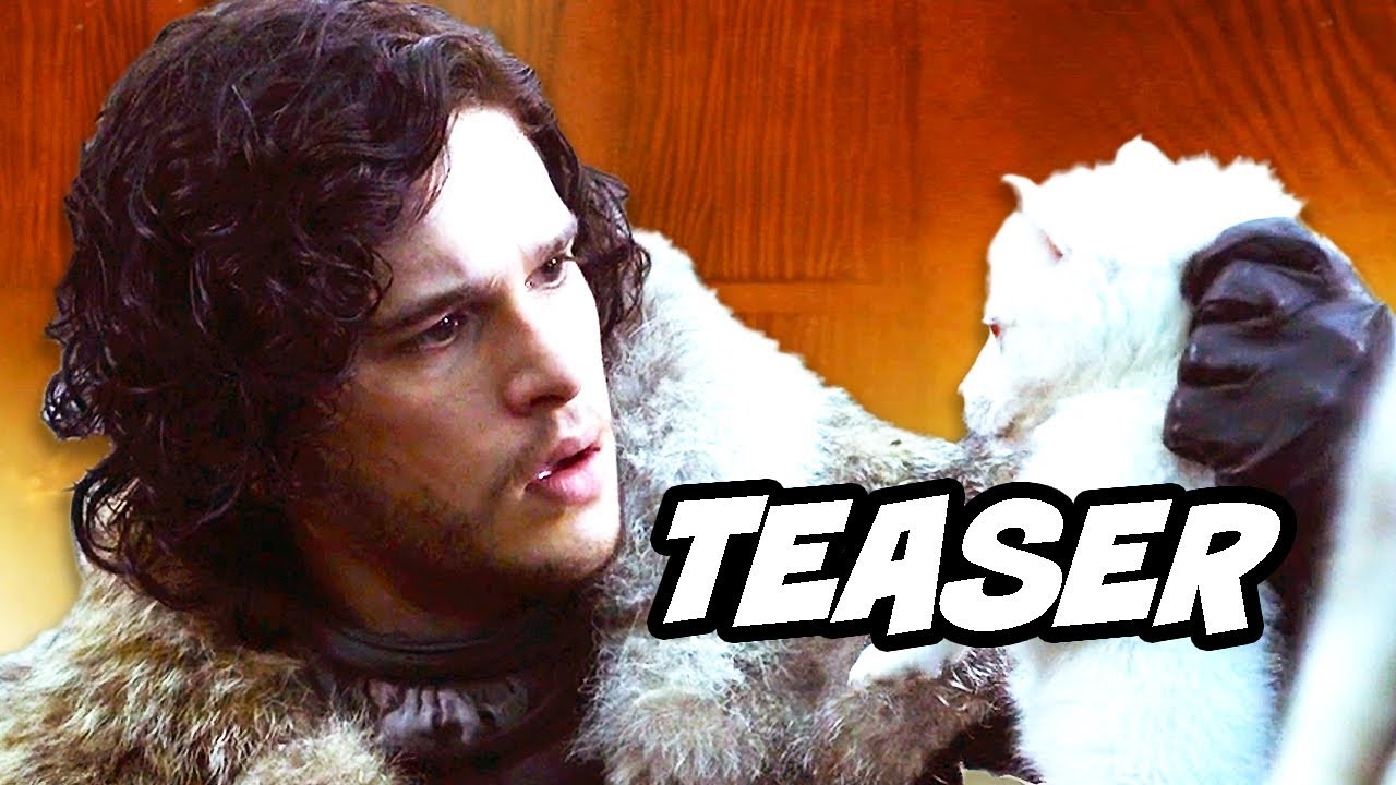 Game Of Thrones Season 8 Ghost Direwolves Teaser Breakdown Youtube