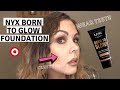NYX Born to Glow!!  Foundation Wear Test