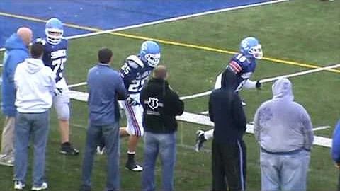 Nice leaping catch by Catholic Central's John Jaku...