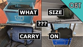 What Size Carry on do You Need (Carryon vs Personal Size Packs)