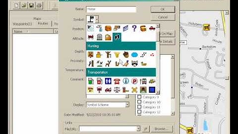 Creating and changing a route using Mapsource
